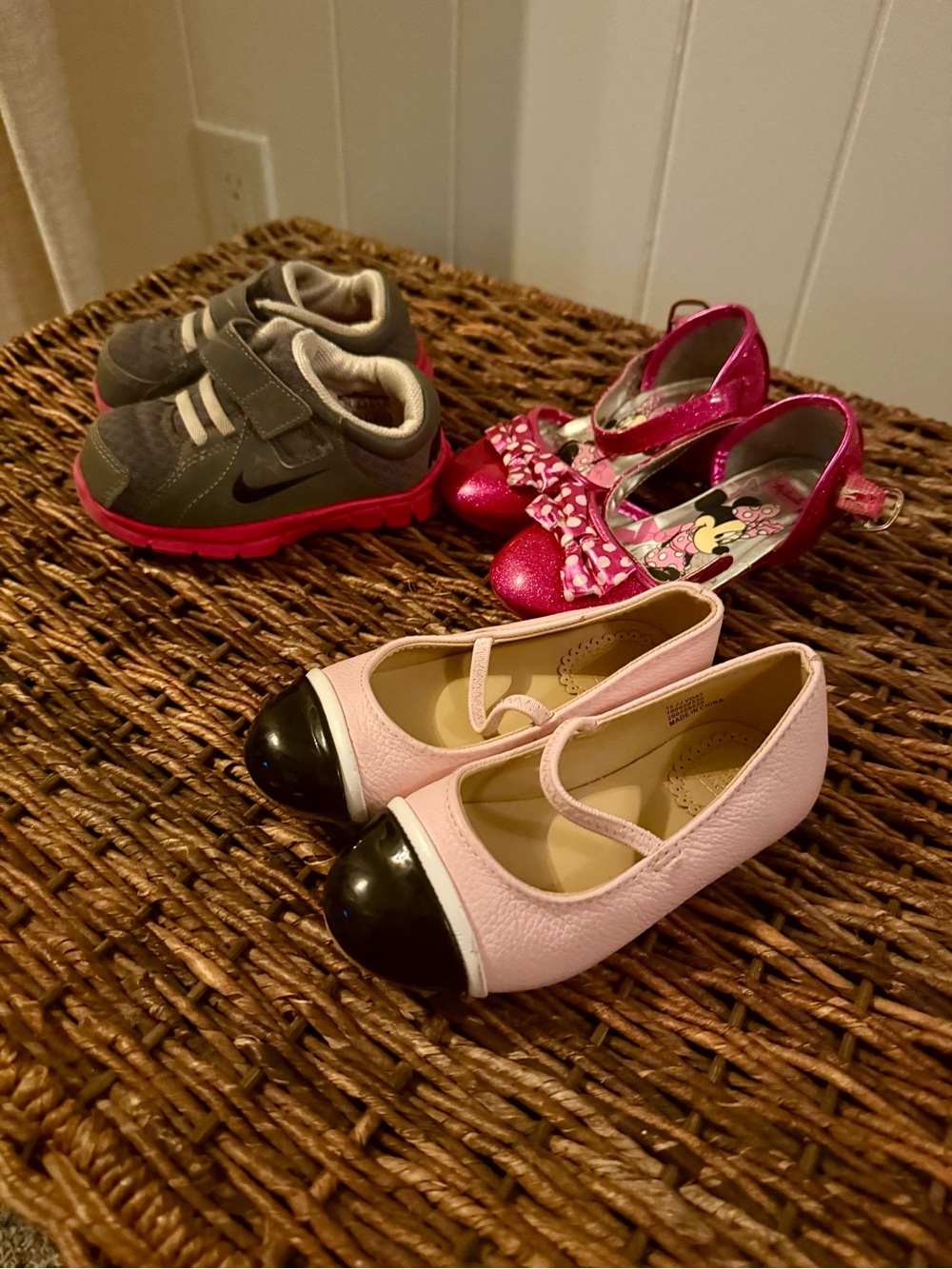 Nike, Janie and Jack and Minnie heels shoe bundle, 7T / 7C